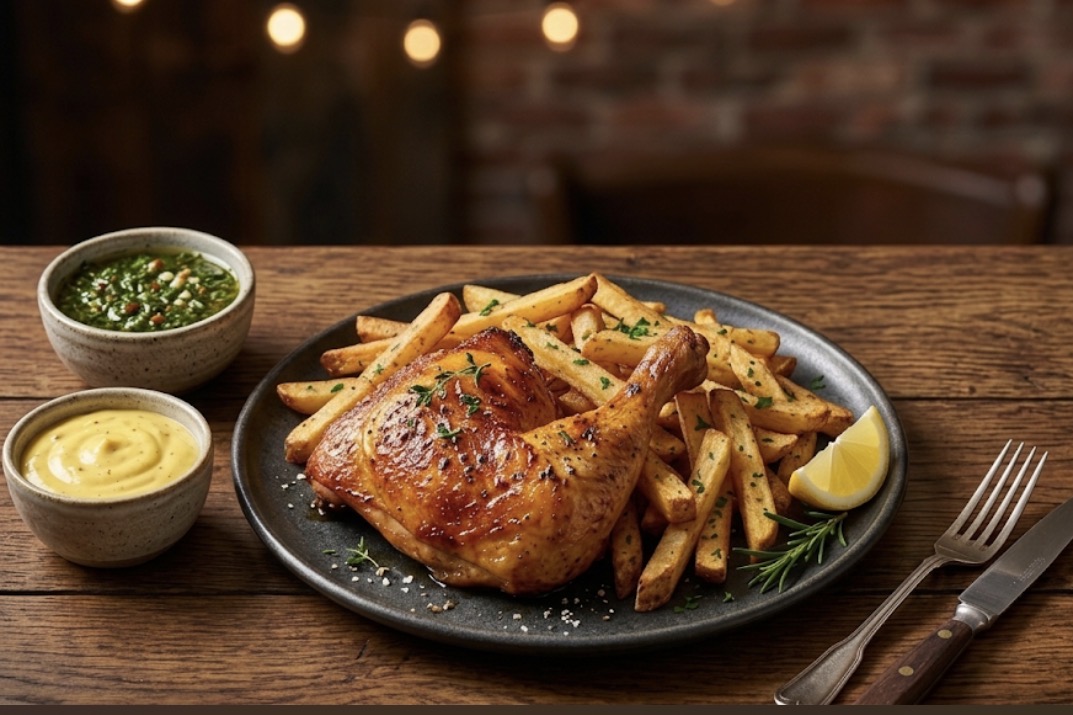 1/4 de pollo a la brasa